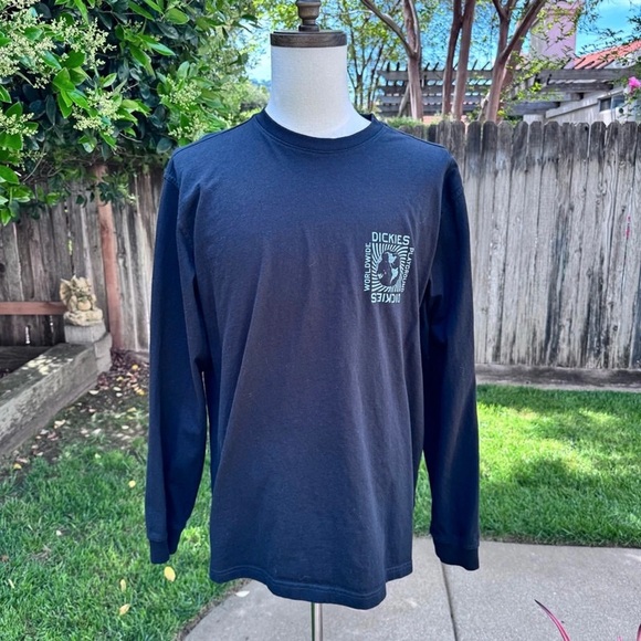 Dickies Men's Navy Long Sleeve Tee - Picture 1 of 4